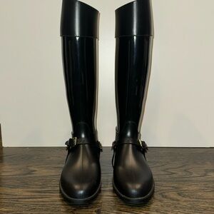 Jimmy Choo Black Cheshire 365 Riding/Rain Boot (39/9us)